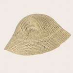 Maia beige woven straw hat in a neutral warm-weather style