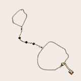 Dainty Emerald cz Hand Chain