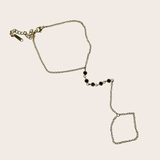 Emerald Dainty Hand Chain