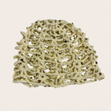 Lucía beige crochet hat with extra glitter accents