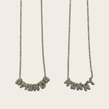 Small Bubble cz Name Necklace (Custom)