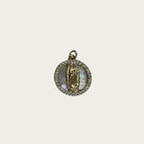 Round Nacar cz Virgin Charm