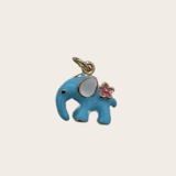 Blue Elephant Charm