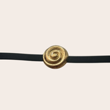 Shell Leather Choker