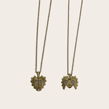 Initial Open Heart Custom Engraved Necklace