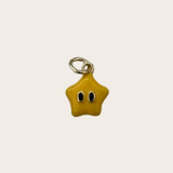 Yellow Face Star Charm