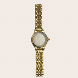 Gemma Watch, gold watch featuring a polished gold-plated silhouette designed to add an elevated finish