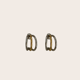 Double Tone Triple Hoops