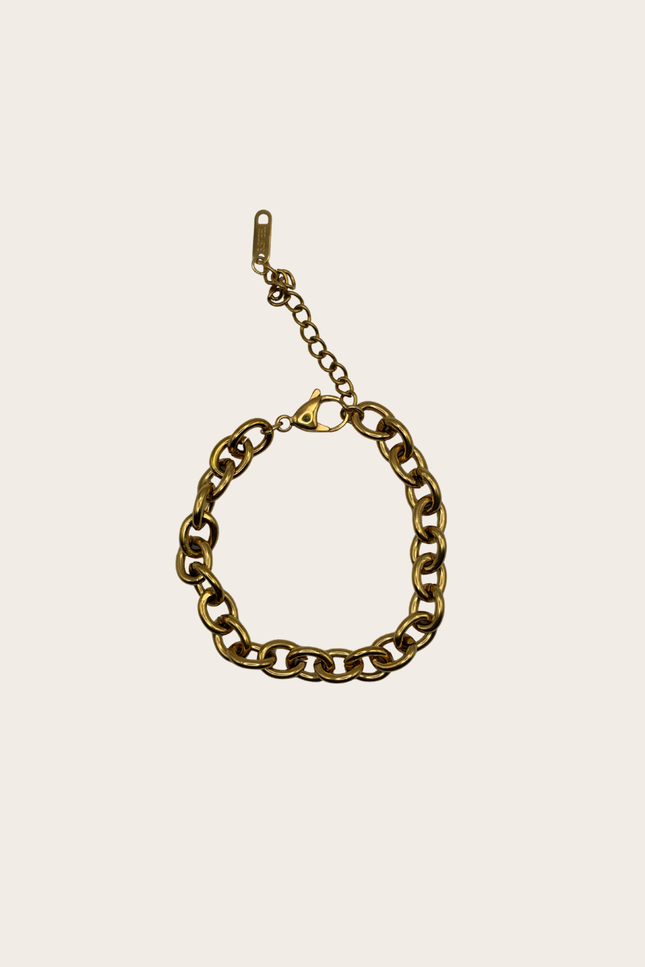 Golden Cable Links Bracelet by M Bali - stainless steel jewelry