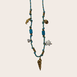 Shell Blue Summer Necklace