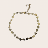 Golden Flowers Anklet