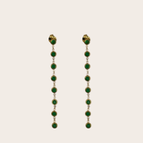 Green Diamonds Earrings by M Bali - stainless steel jewelry