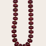 Mara Burgundy Chunky Chain jewelry by M Bali