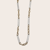 Double Tone Paperclip Links Chain
