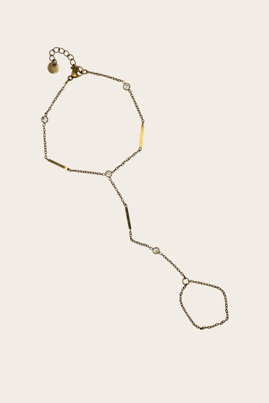 Dainty Diamonds Bar Hand Chain jewelry by M Bali