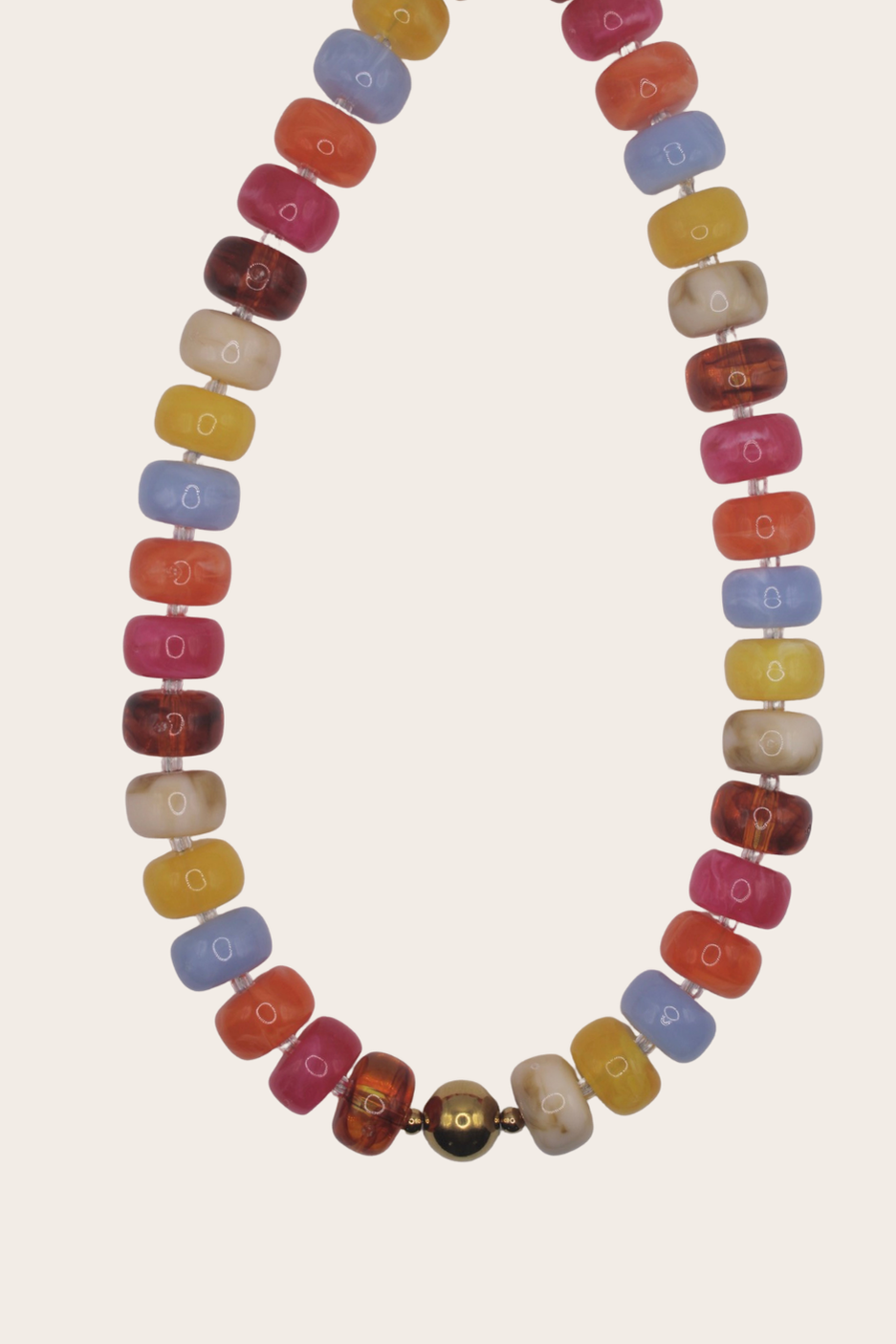 Colors Summer Chunky Chain necklace with bold multicolor details