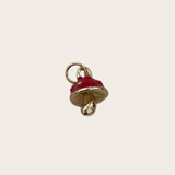 Small Bold Red Mushroom Charm