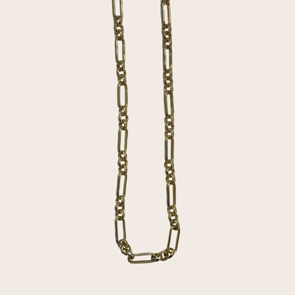Charm Bar Chain Style - Chunky Rectangle and Circle Link