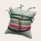 Bubble cz Initial Color Bracelet (Custom)