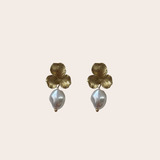 Flower Pearl Earrings