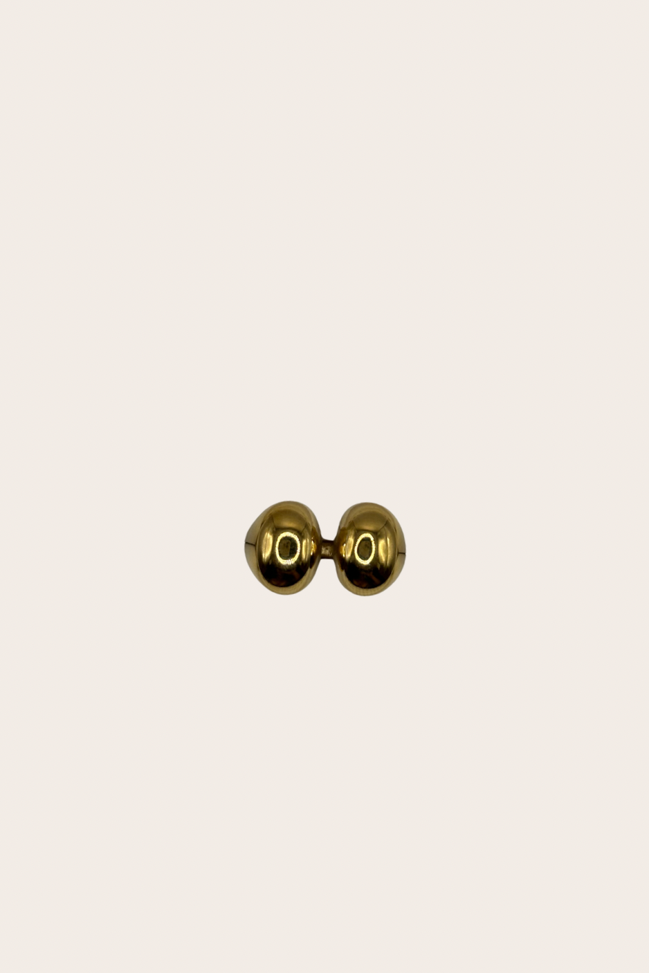 Gabriela Golden Ring, gold ring with a polished golden design with a sculptural statement feel