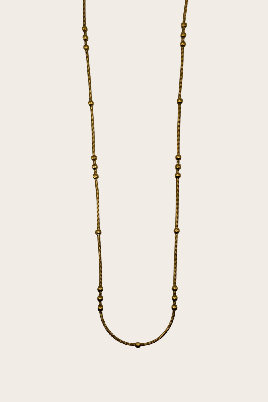 Dainty Golden Balls Chain by M Bali - stainless steel jewelry