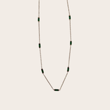 Dainty Emerald Rectangle Chain