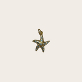 Blue Diamonds Starfish Charm