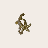 Pearls Seahorse Starfish Charm