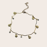 Dainty Diamonds Shells Anklet
