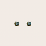 Light Blue Square Studs