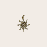 Retro Sun cz Charm