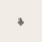 Small Clear Clover Charm