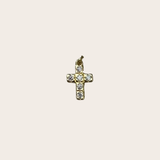 Circles Diamonds Cross Charm