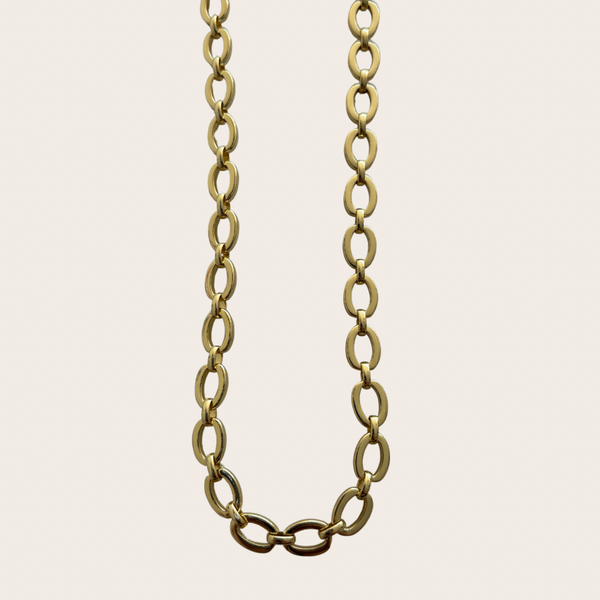 Charm Bar Chain Style - Chunky Oval Link
