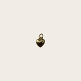 Mini Golden Heart Charm