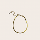 Dainty Snake Bracelet, gold bracelet with a smooth, fluid snake-chain silhouette
