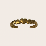 Golden Hearts Cuff