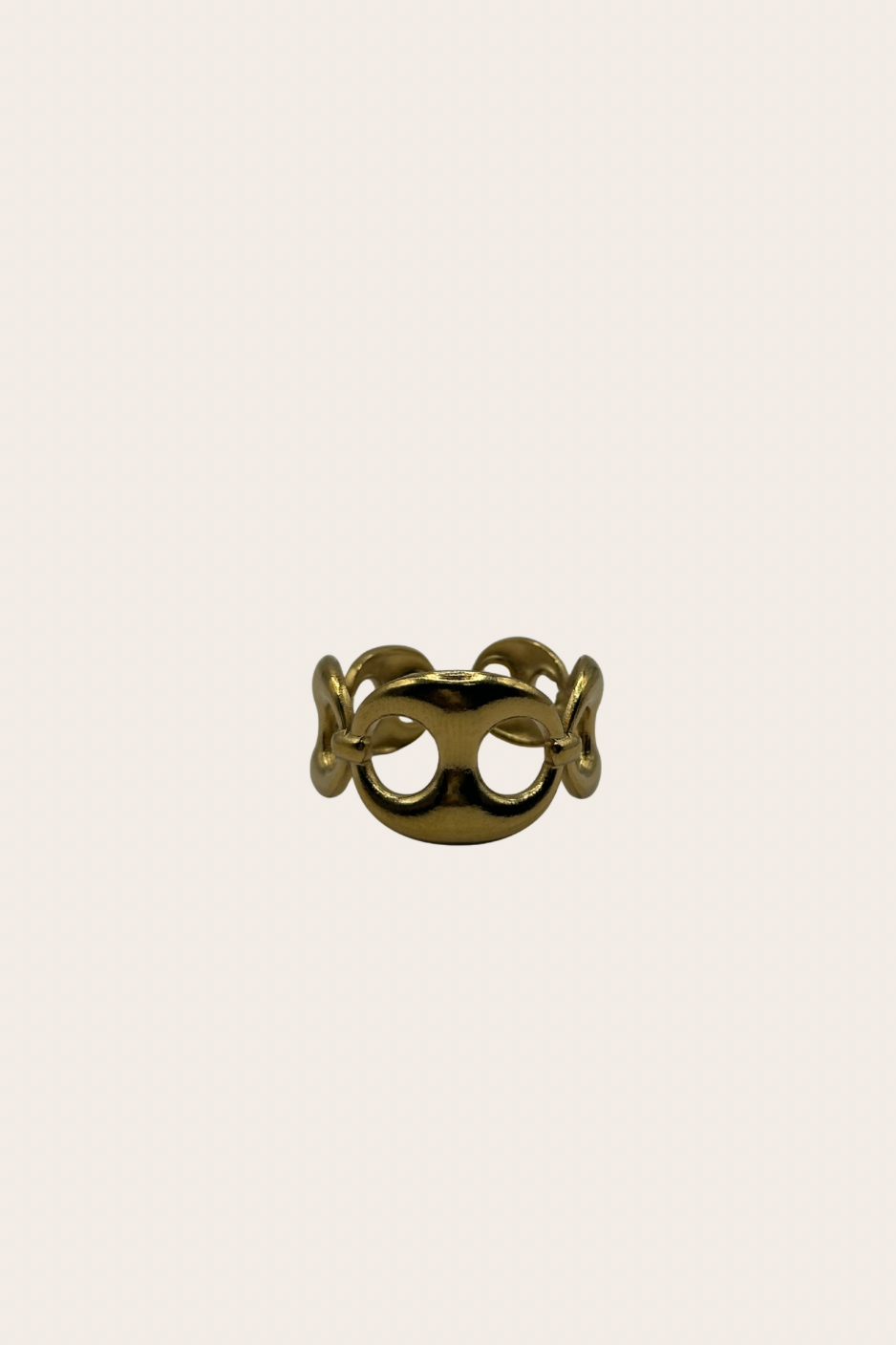 Chunky G Tabs Ring – Adjustable Stainless steel jewelry by M•Bali the Shop