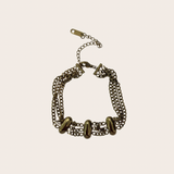 Triple Cuban Golden Bracelet