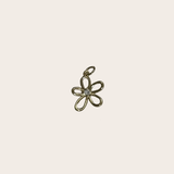Open Diamond Flower Charm
