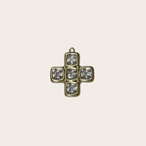 Square Diamonds Cross Charm