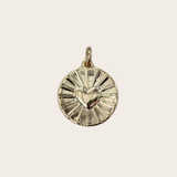 Golden Bright Heart Charm