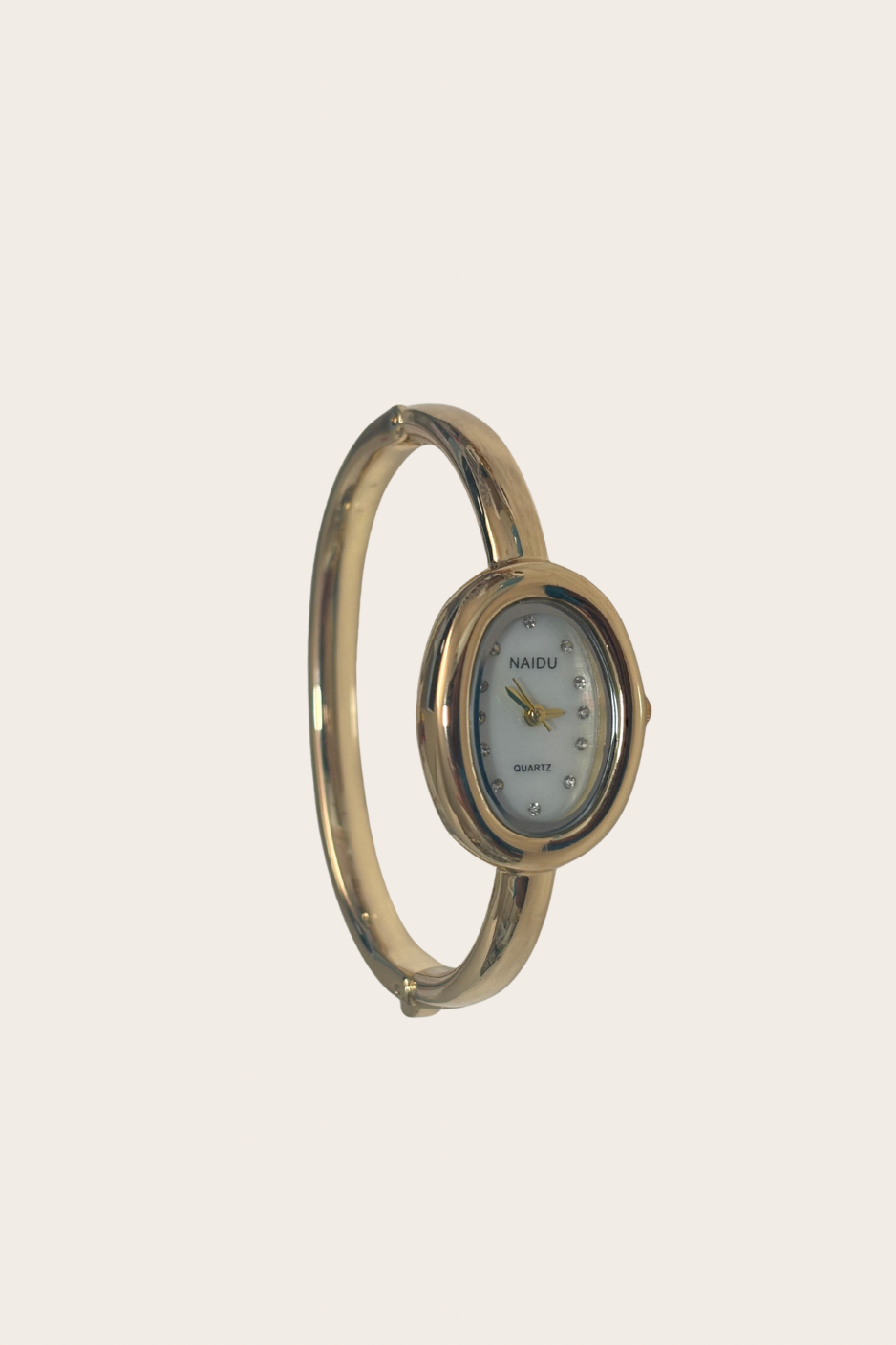 Catalina Diamonds White Watch, gold and white watch featuring sparkling diamond-inspired accents paired with a crisp white detail