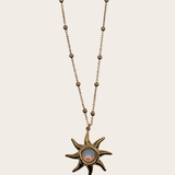 Opal Sun Necklace