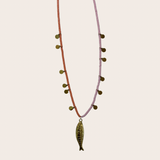 Peach and Pink Fish Chain