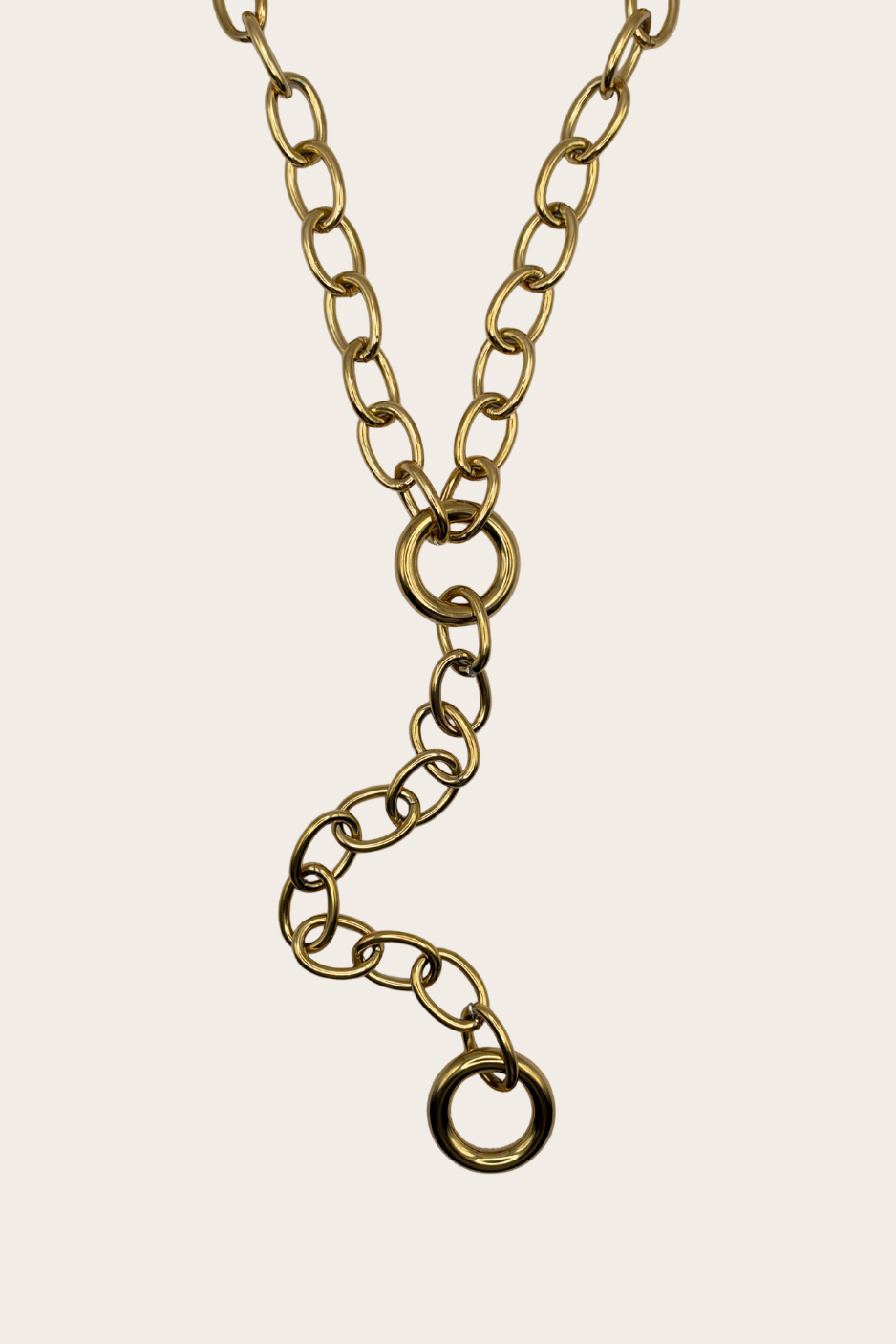Chunky Links Lariat jewelry by M Bali