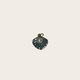 Blue Pearl Seashell Charm
