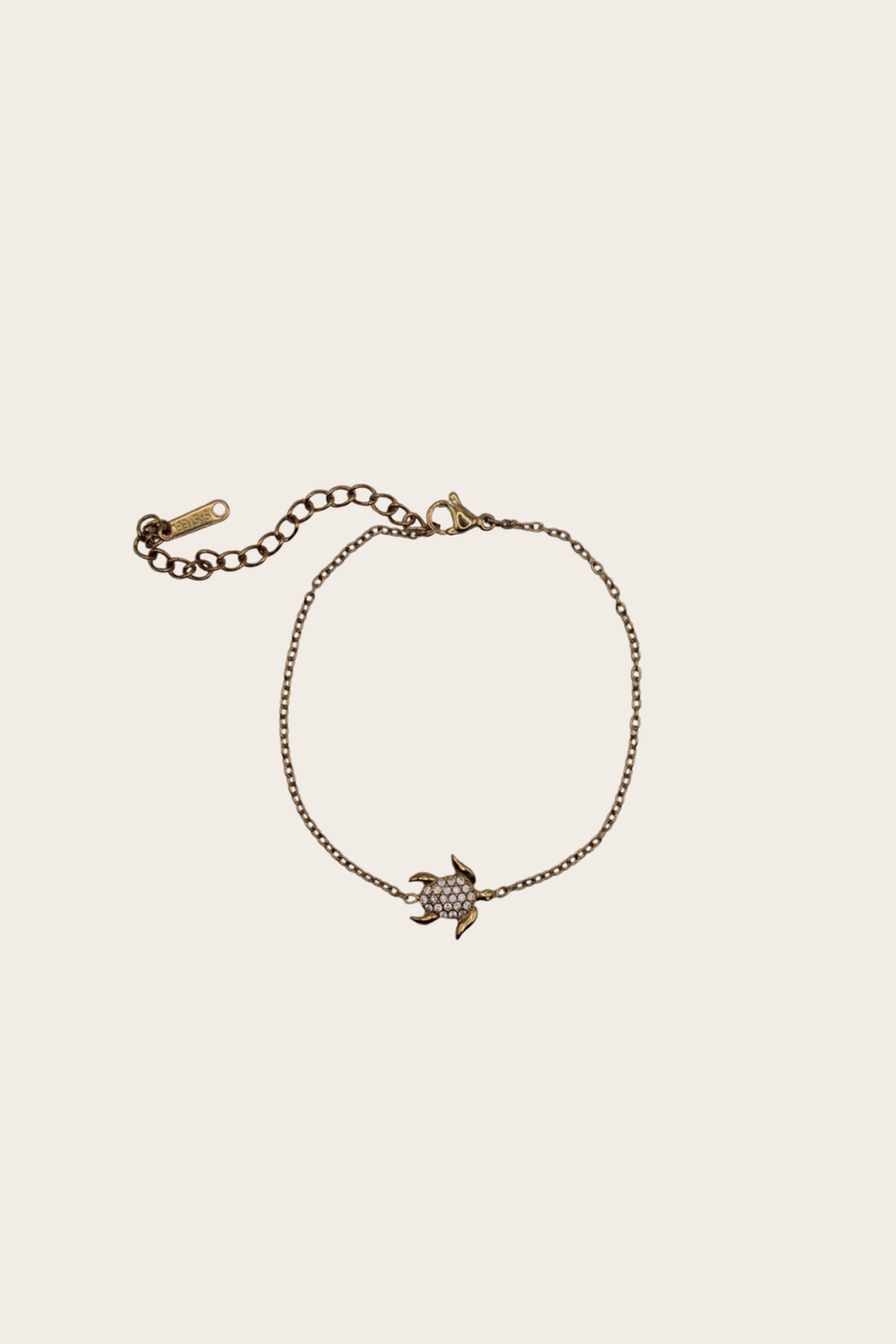 Turtle Bracelet featuring a delicate chain with a turtle charm