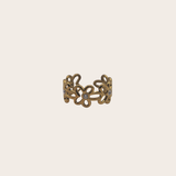 Diamond Flowers Band Ring